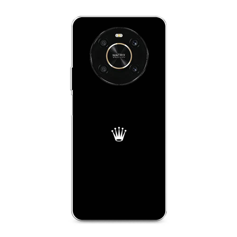 фото Силиконовый чехол "белая корона на черном фоне" на honor x9 awog