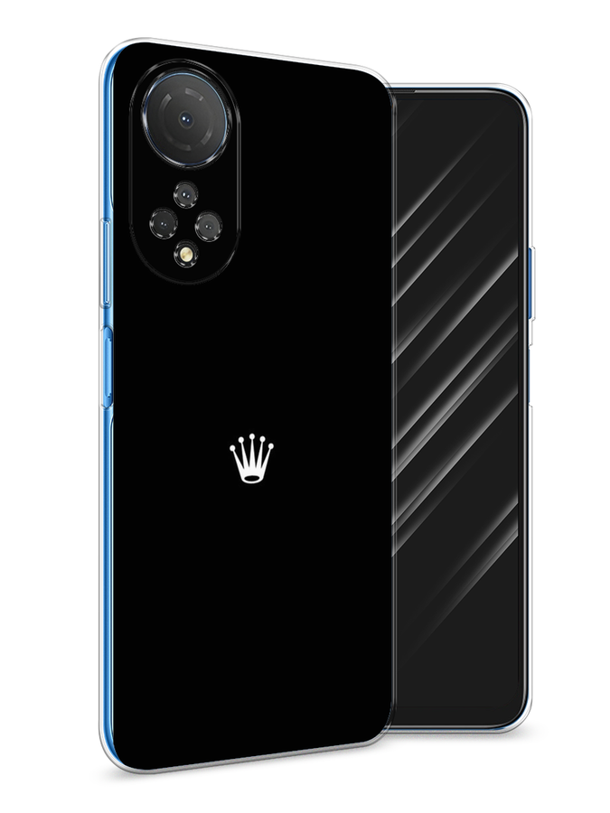 

Чехол Awog на Honor X7 2022 "Белая корона на черном фоне", Разноцветный, 6108850-7