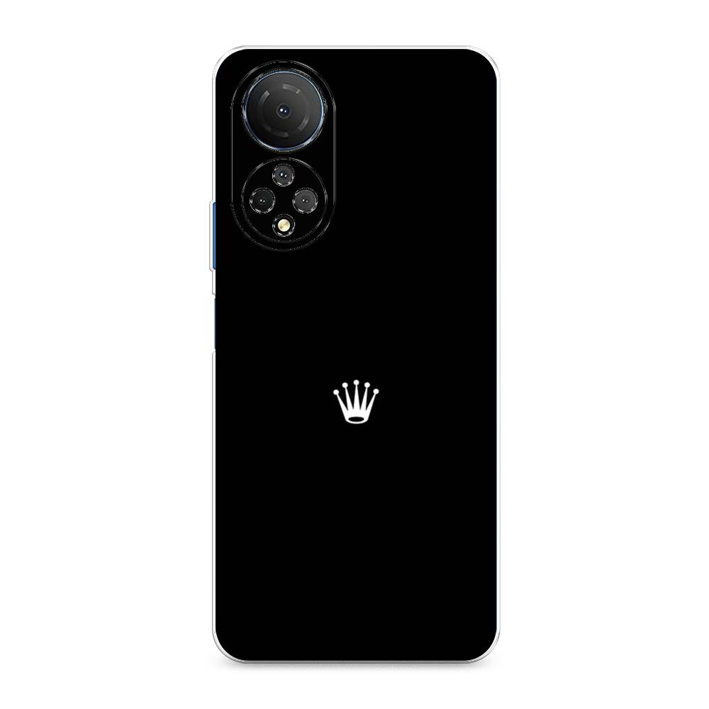 фото Силиконовый чехол "белая корона на черном фоне" на honor x7 awog