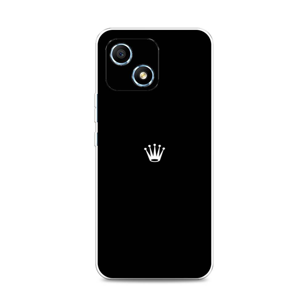 фото Силиконовый чехол "белая корона на черном фоне" на honor play 30 awog