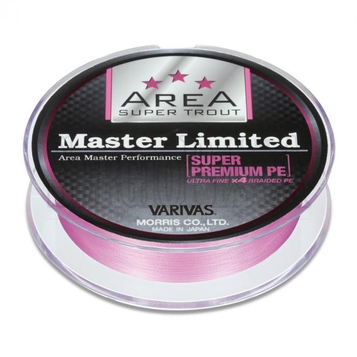 фото Шнур плетеный varivas pe super trout area master limited pe 75m pink #0.175