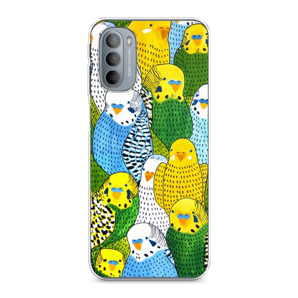 

Чехол Awog на Motorola Moto G31/G41 "Попугаи", Разноцветный, 241850-1