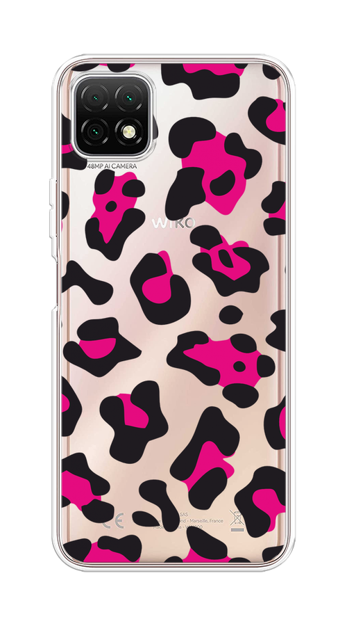 

Чехол на Wiko T3 "Pink cow spots", Черный;розовый, 3400150-1