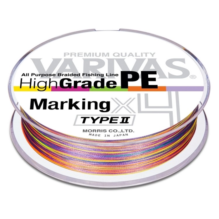 

Шнур плетёный Varivas PE Hight Grade PE Marking Type Ⅱ X4 200m (#0.6) 10lb