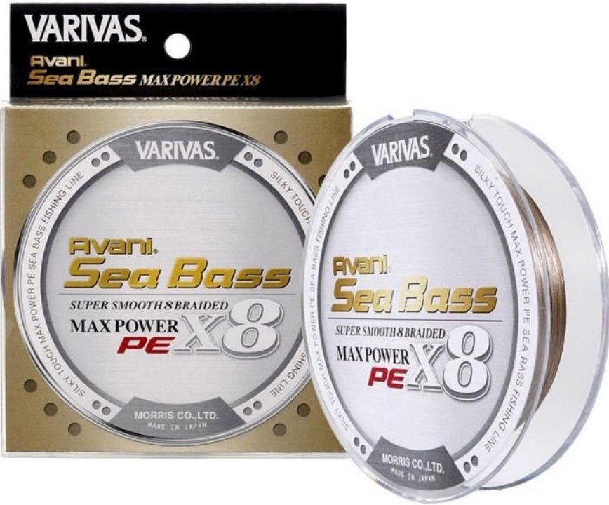 фото Шнур плетёный varivas pe 8 avani sea bass max pe x8 gold 150m #1.2 24.1 lb