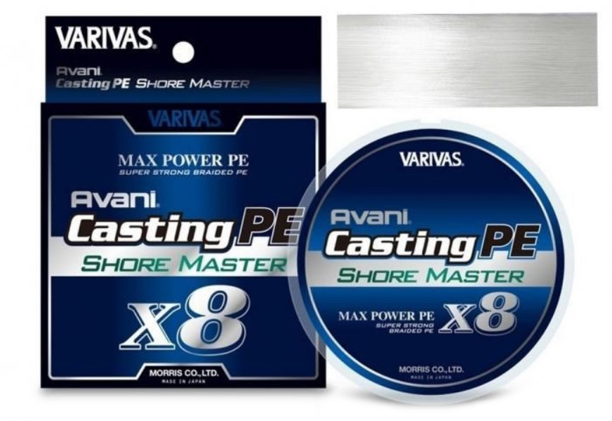 фото Шнур плетёный varivas pe 8 avani casting pe shore master x8 #0.6 14.5lb