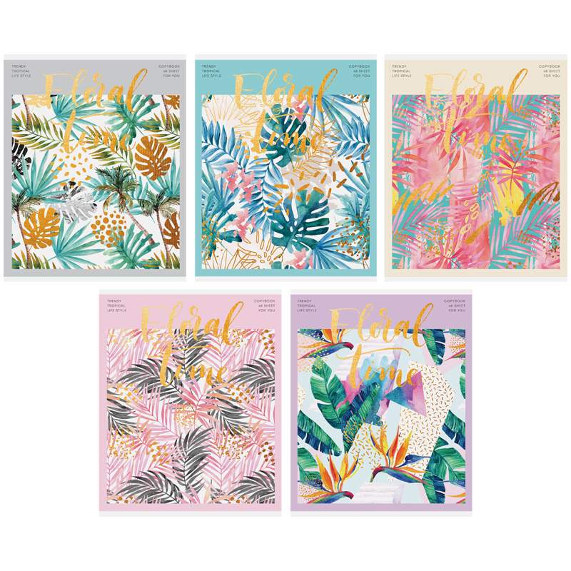 

Тетрадь ArtSpace, Цветы. Tropical floral, 276225, 48л., А5, клетка, 10 шт.