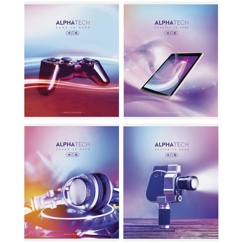 

Тетрадь 48л., А5, клетка ArtSpace "Увлечения. Neon. Alphatech" (арт. 276213) - 10 шт.