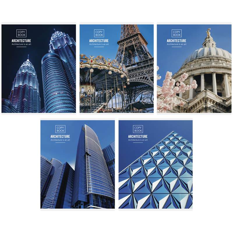 

Тетрадь 48л., А5, клетка ArtSpace "Путешествия. Architecture" (арт. 276168) - 10 шт.