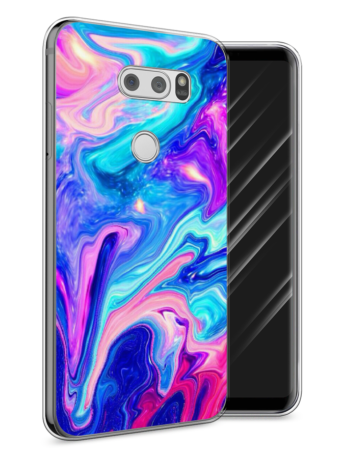 

Чехол Awog на LG V30 "Потеки краски", Розовый, 83050-10