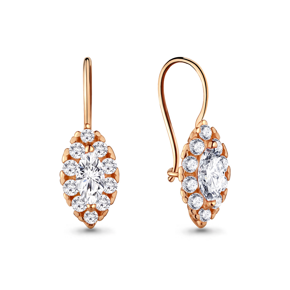 

Серьги из серебра с фианитом Aquamarine Aquamarine 40969А_925_з, 40969А_925_з