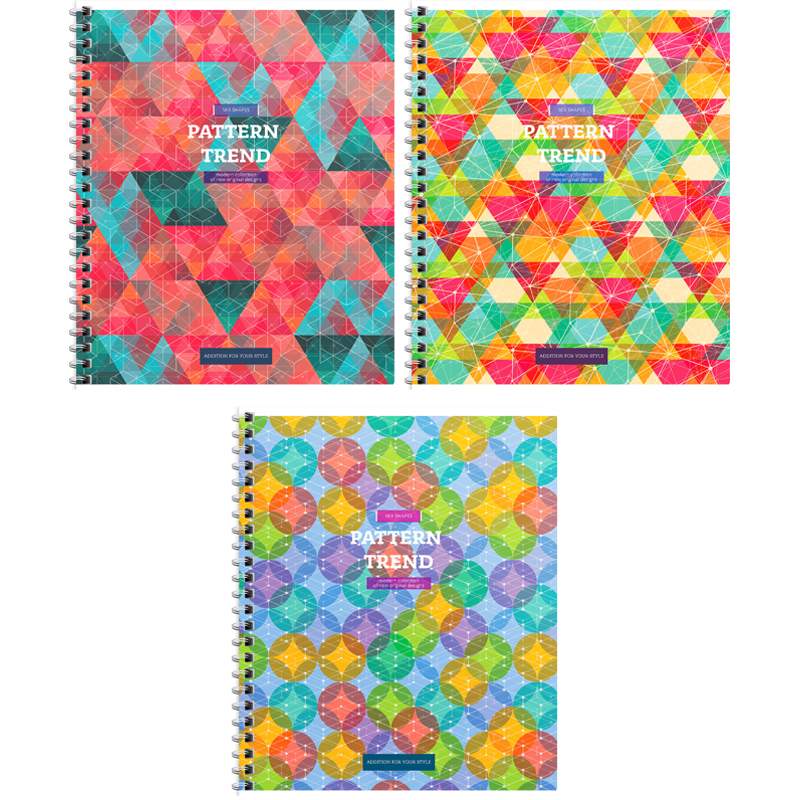 

Тетрадь ArtSpace Узоры, Pattern trend, 263546, 96 листов, А5, клетка на гребне, 12 шт.