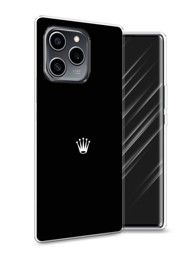 

Чехол Awog на Honor 60 SE "Белая корона на черном фоне", Разноцветный, 6108050-7