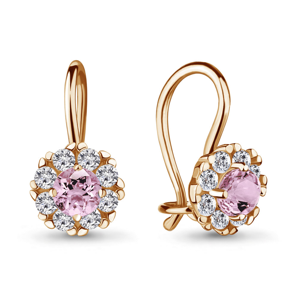 

Серьги из серебра с фианитом Aquamarine Aquamarine 40965В_925_з, 40965В_925_з