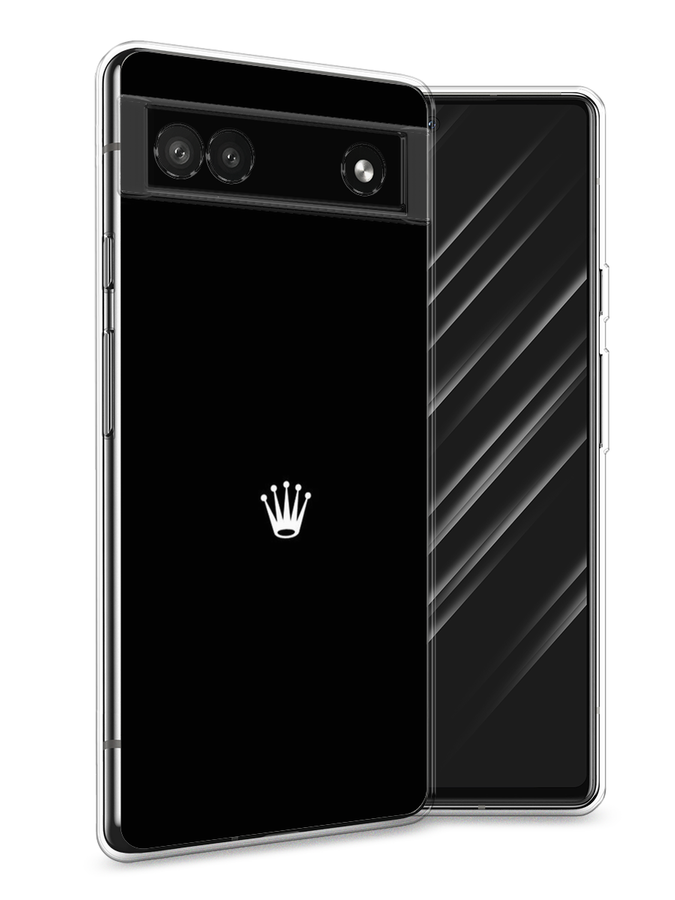 

Чехол Awog на Google Pixel 6A "Белая корона на черном фоне", Разноцветный, 271150-7