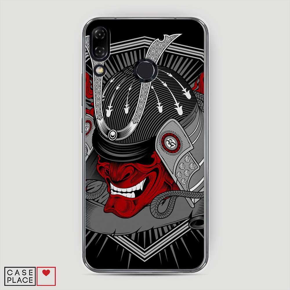 

Чехол на Asus Zenfone 5 "Красная маска самурая", Белый;красный;черный, 43450-4