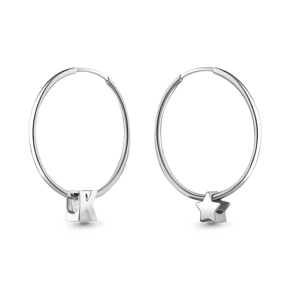 

Серьги из серебра Aquamarine Aquamarine 37030_925_р, 37030_925_р