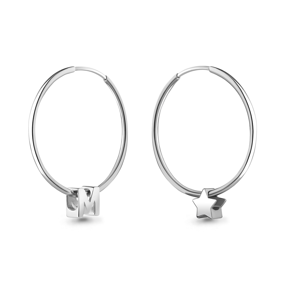 

Серьги из серебра Aquamarine Aquamarine 37028_925_р, 37028_925_р