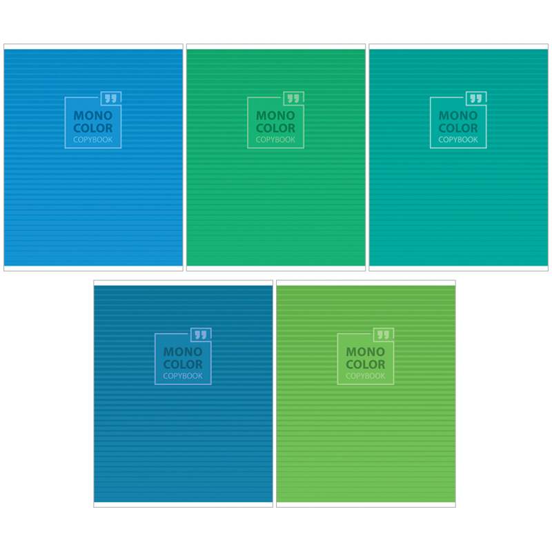 

Тетрадь 96 листов; А5; линия ArtSpace Моноколор. Blue&Green