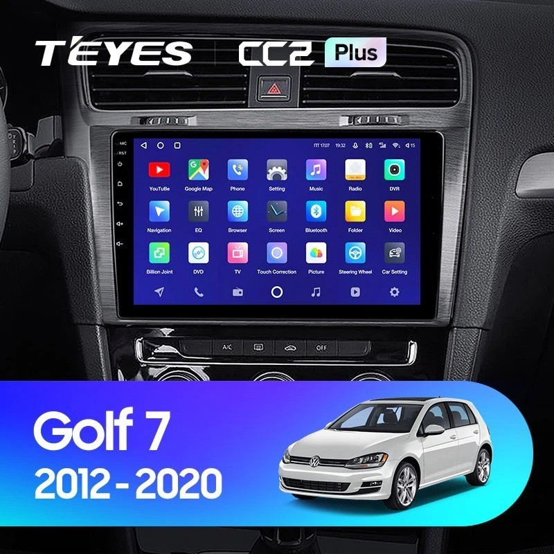 Автомобильная магнитола Teyes CC2 Plus 6128 Volkswagen Golf 7 MK7 2014-2018 Тип-A 3940000₽