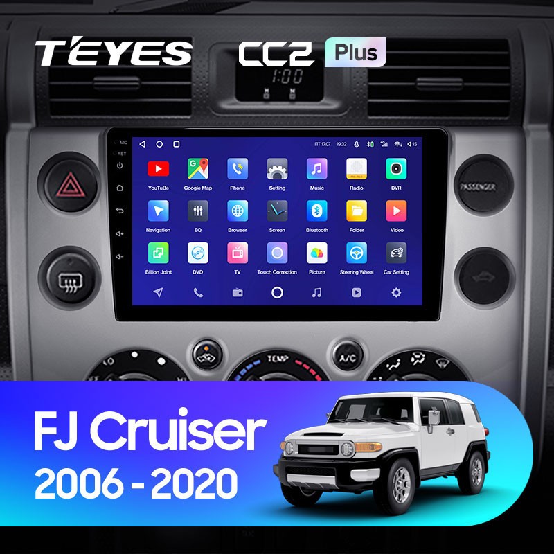 Автомобильная магнитола Teyes CC2 Plus 6128 Toyota FJ Cruiser J15 2006-2020 3840000₽