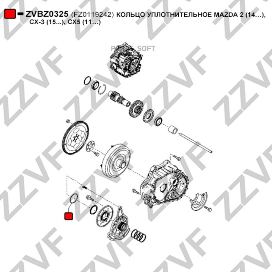 

Кольцо Уплотнительное 1Шт ZZVF ZVBZ0325