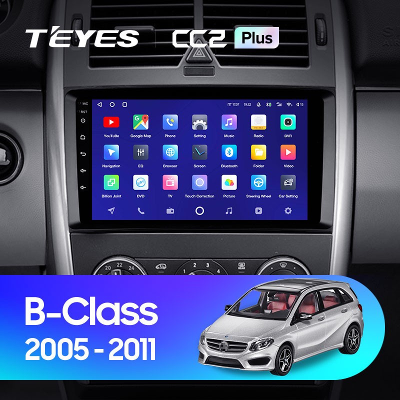 Автомобильная магнитола Teyes CC2 Plus 6128 Mercedes Benz B-Class T245 2005-2011 4070000₽