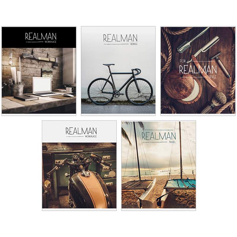 

Тетрадь 48л., А5, клетка ArtSpace "Стиль. Realman" (арт. 223495) - 10 шт.