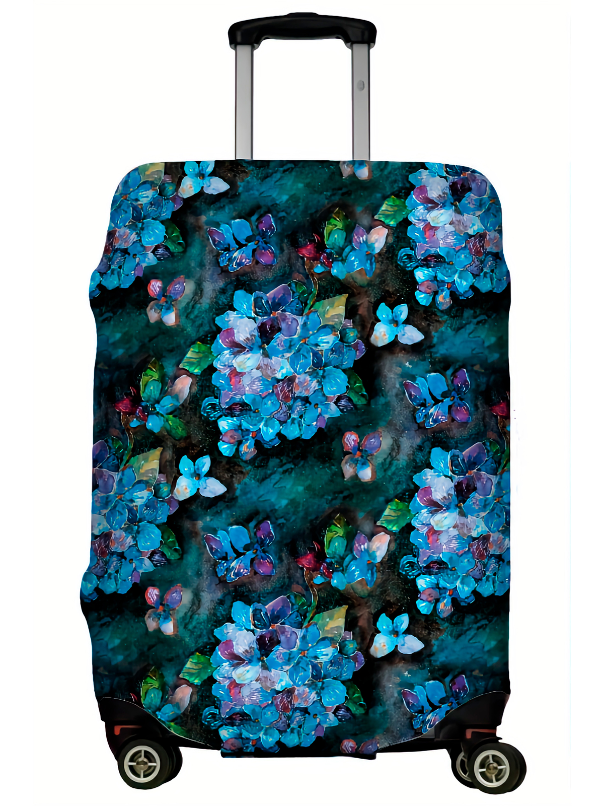 фото Чехол для чемодана lejoy case-039 голубые цветы l