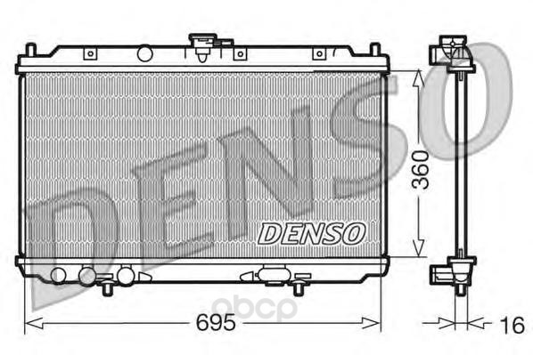 

Радиатор двигателя NISSAN ALMERA (00-)/ALMERA TINO (00-)/PRIMERA (02-)/