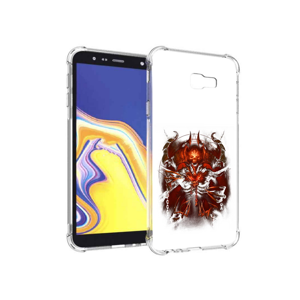 

Чехол MyPads Tocco для Samsung Galaxy J4+ (2018) яркий демон (PT118081.545.708), Прозрачный, Tocco