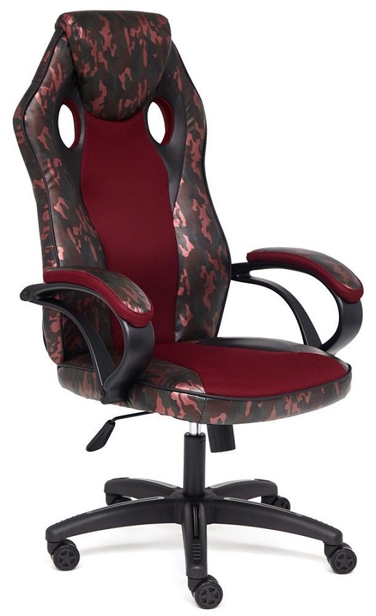 фото Игровое кресло tetchair racer gt military, tw 13, black/bordo