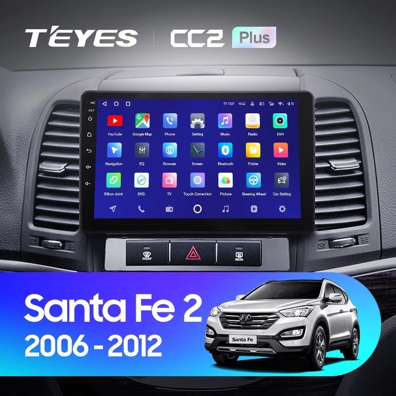 

Автомобильная магнитола Teyes CC2 Plus 4/64 Hyundai Santa Fe 2 (2006-2012), CC2 Plus