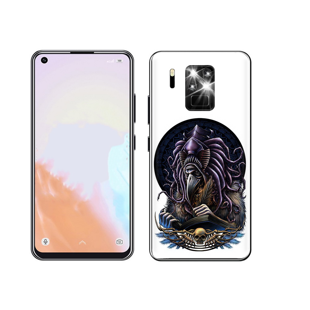 

Чехол MyPads Tocco для Oukitel C18 Pro умный ворон, Прозрачный, Tocco