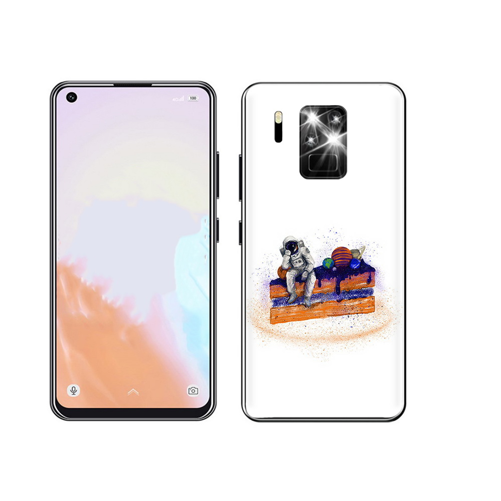 

Чехол MyPads Tocco для Oukitel C18 Pro торт с планетами, Прозрачный, Tocco