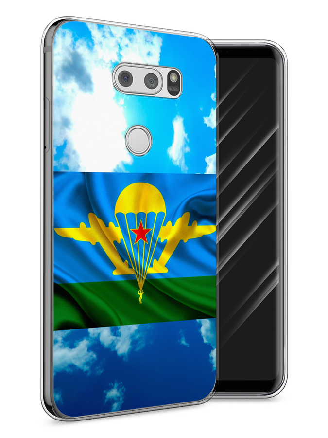 

Чехол Awog на LG V30 "ВДВ флаг в небесах", Синий;зеленый;желтый, 83050-5
