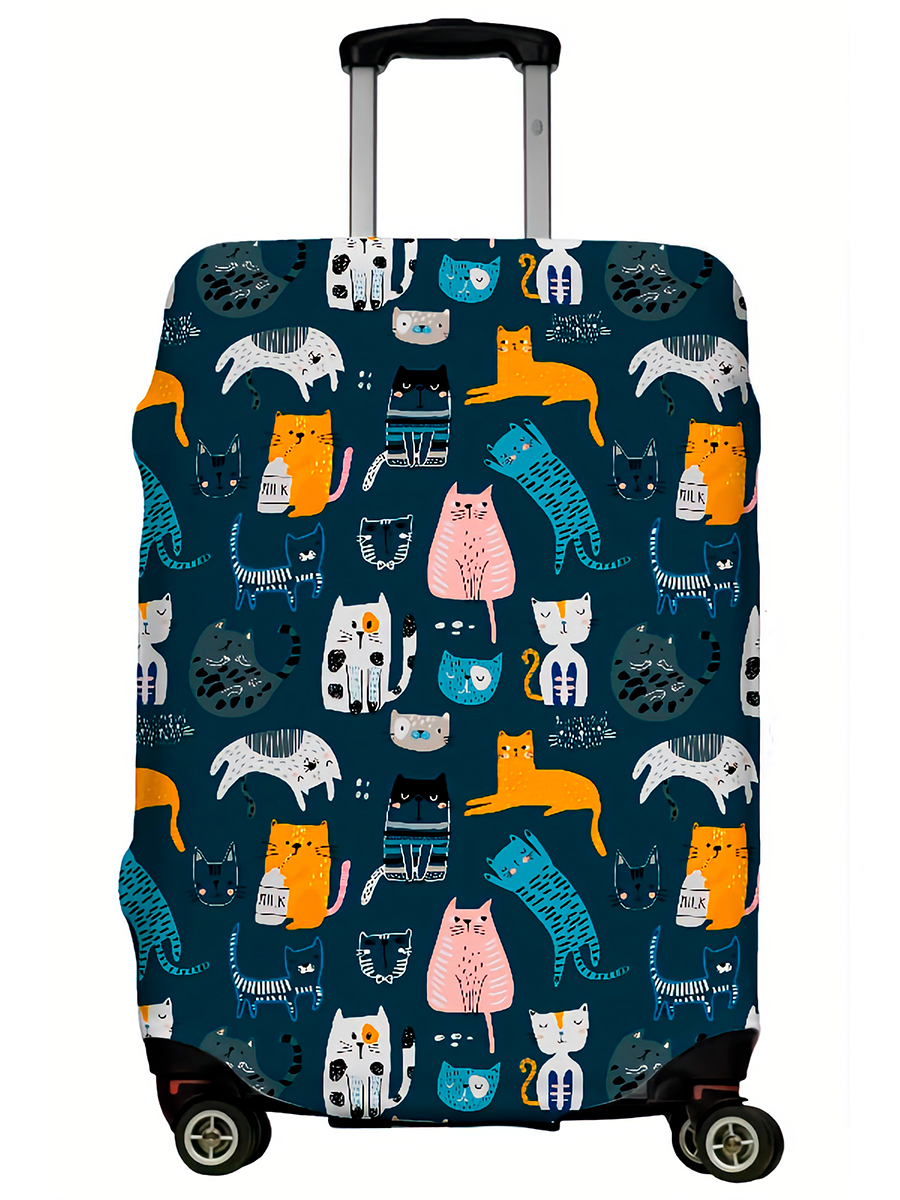 фото Чехол для чемодана lejoy case-009 cats and milk l