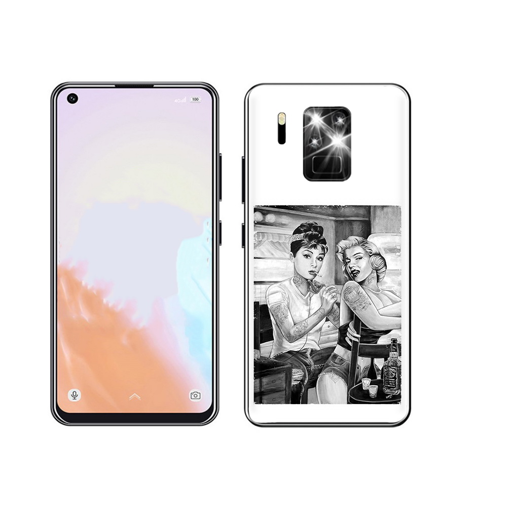 

Чехол MyPads Tocco для Oukitel C18 Pro тату мастер, Прозрачный, Tocco