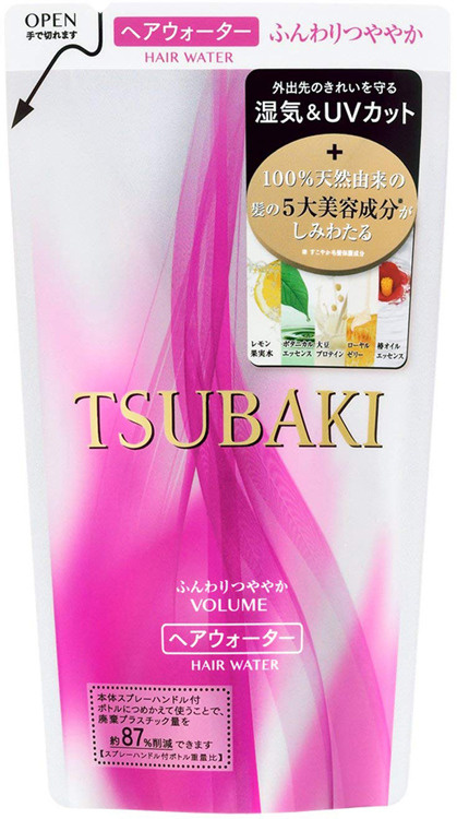 фото Спрей термозащита для объема с маслом камелии shiseido tsubaki volume hair water 200 мл