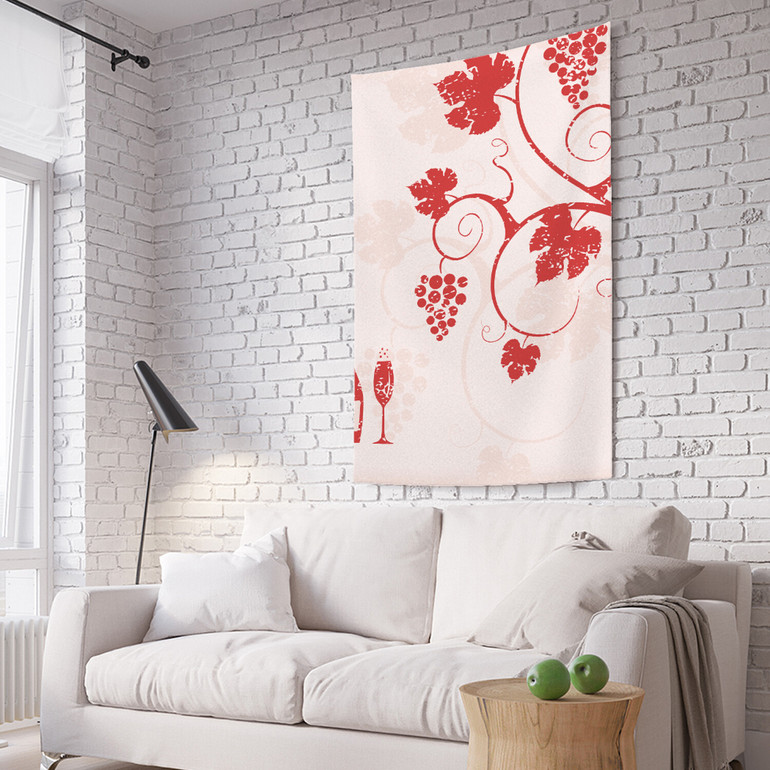 

Вертикальное фотопанно на стену JoyArty Виноград гранж 150x200 см, Виноград гранж