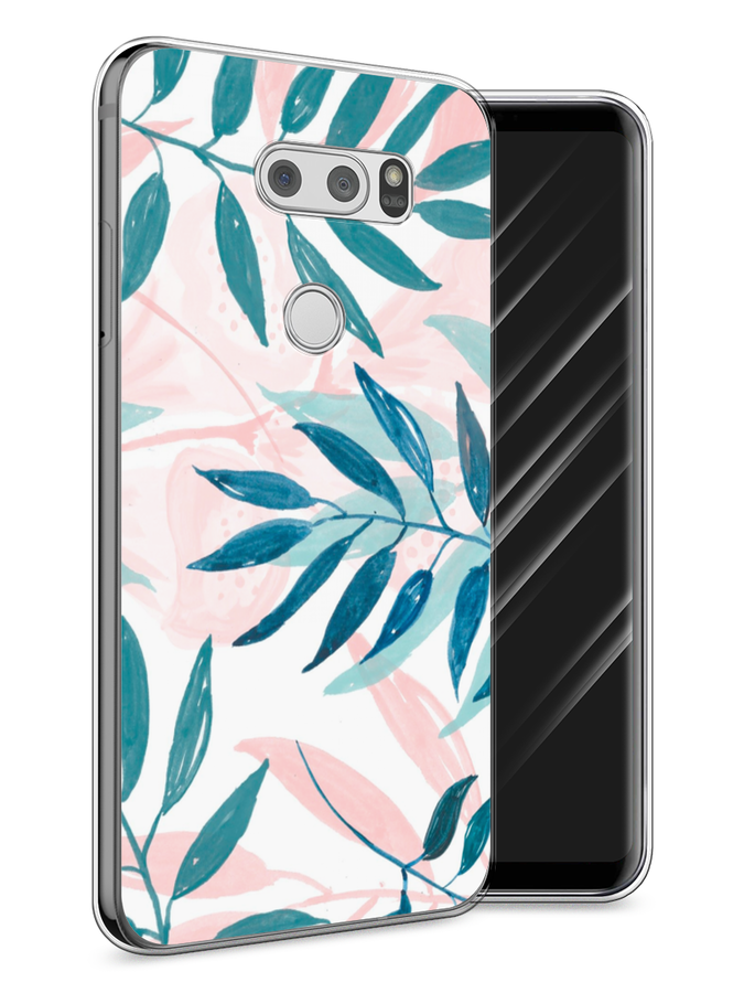 

Чехол Awog на LG V30 "Акварельные веточки", Синий;зеленый;розовый, 83050-7
