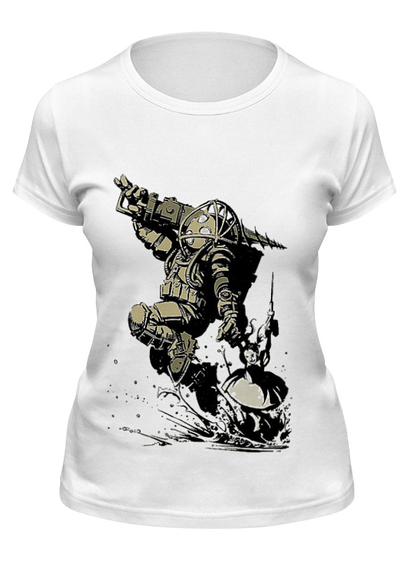 

Футболка женская Printio Bioshock белая S, Белый, Bioshock