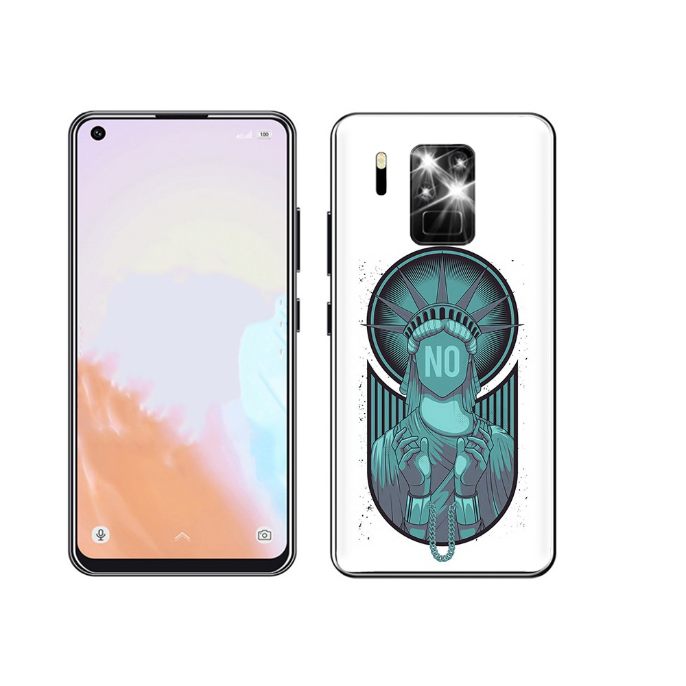 

Чехол MyPads Tocco для Oukitel C18 Pro статуя свободы зеленый, Прозрачный, Tocco