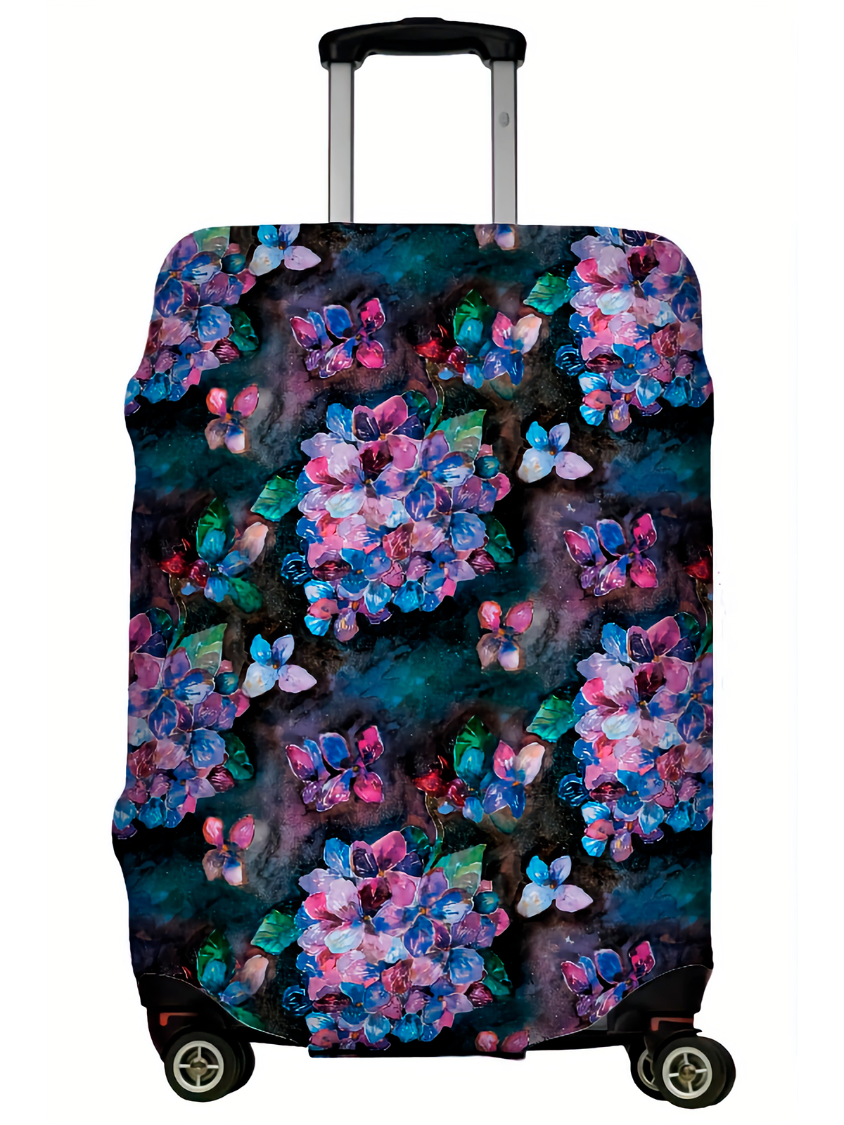 фото Чехол для чемодана lejoy case-040 сиреневые цветы m