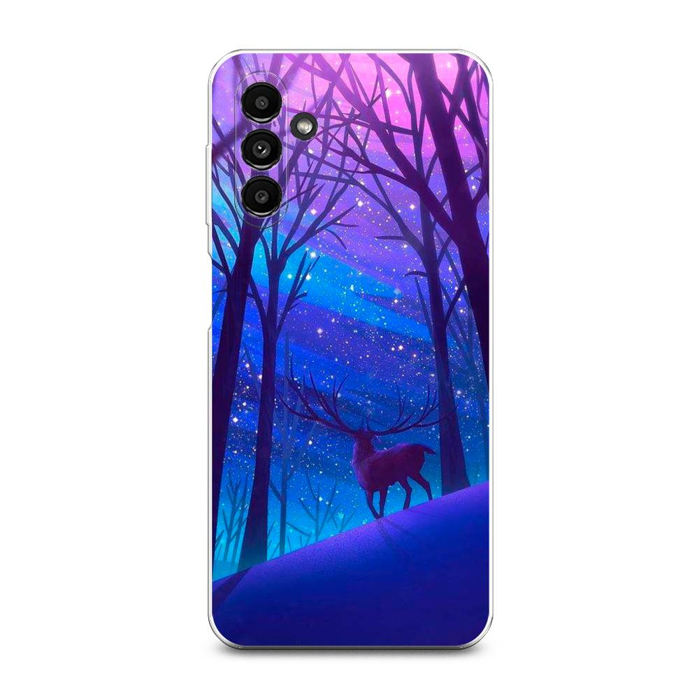 

Чехол Awog на Samsung Galaxy A14 5G "Северный олень", Фиолетовый;голубой;синий, 2107250-2