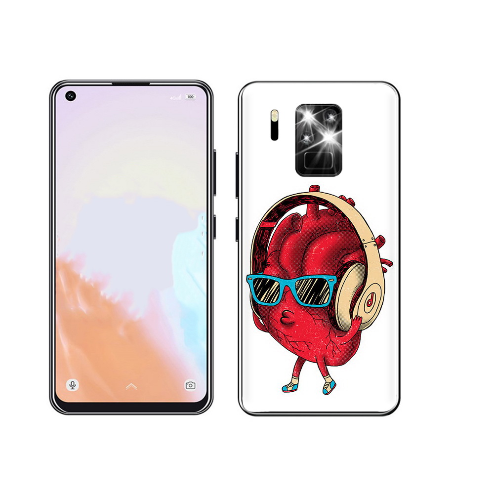 

Чехол MyPads Tocco для Oukitel C18 Pro слушай сердце, Прозрачный, Tocco