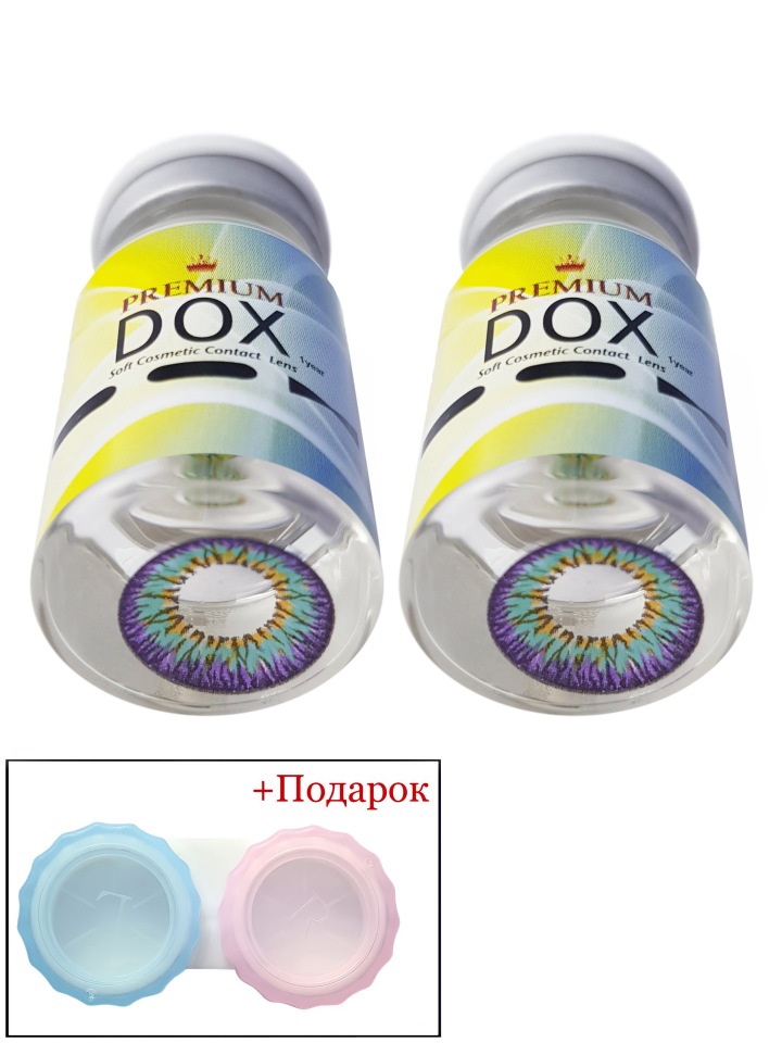 

Цветные контактные линзы DOX K4001 BLUE 0.00+Container, 8.6, 14.2, 2 шт.+ контейнер, K4001+Container