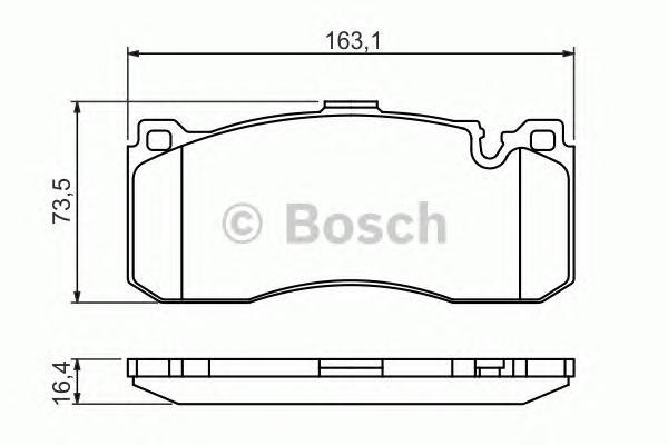 

Комплект тормозных колодок BOSCH 0986494428