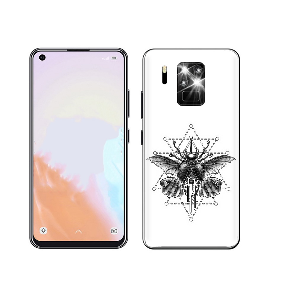 

Чехол MyPads Tocco для Oukitel C18 Pro скарабей, Прозрачный, Tocco