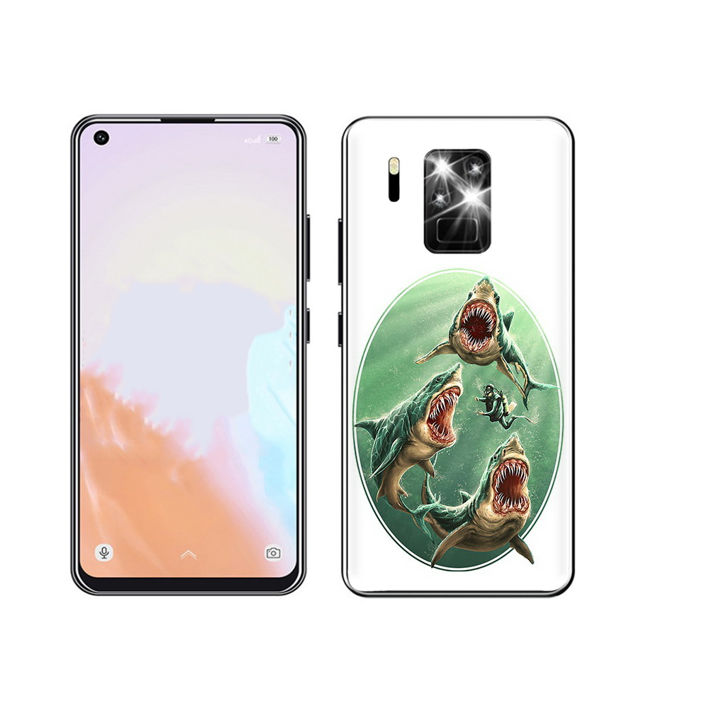 

Чехол MyPads Tocco для Oukitel C18 Pro синяя бездна, Прозрачный, Tocco